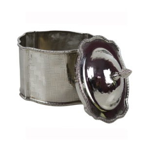 Shiny Metal Sugar Pot Highly Brightly Silver Plated Finishing Design for Home Hotel Kitchenware Decorative Design Container - Product Image 4