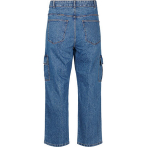 Jeans Cargo de Cintura Alta para Mujer, de la Mejor Calidad del Fabricante, Diseño de Logotipo Personalizado, Transpirables, Tallas Grandes, Lavados - Product Image 3