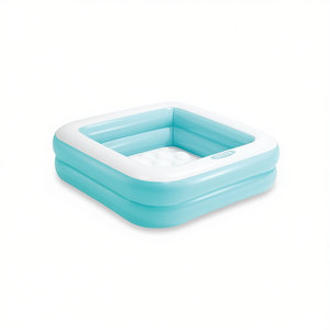 Piscina Gonfiabile Intex 86x86x25 Cm Rettangolare con Fondo Gonfiabile per Bambini da 1-3 Anni Uso Esterno - Product Image 2