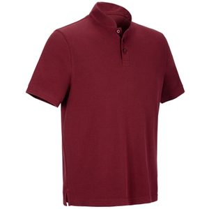 Chemise à manches courtes pour homme, couleur unie marron, style décontracté, coupe classique, boutons sur le devant, 100% polyester, service OEM - Product Image 1