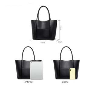 Sac à main en cuir moderne pour femme avec une simple sangle, idéal pour le travail décontracté et les besoins quotidiens de mode - Product Image 2