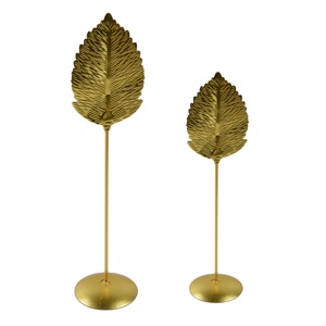Ornements en feuille d'or, meilleur design de table, qualité standard, fer, décorations de Noël bon marché en gros - Product Image 1