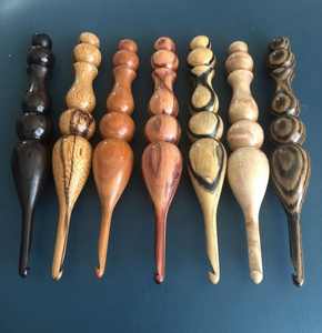 SHEERI HANDICRAFTS Juego de Agujas de Ganchillo Rectas de Madera Ecológicas, Duraderas y de Primera Calidad para Tejer con Hilo y Coser a Mano - Product Image 2