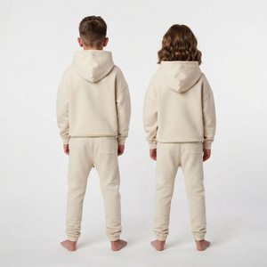 Conjunto de Sudadera con Capucha y Pantalones Deportivos Unisex para Niños, Estilo Acid Wash, Corte Holgado, Ropa Casual Urbana, Proveedor de Ropa con Logotipo Personalizado - Product Image 6