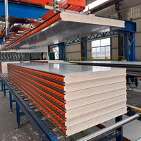 QCF176 Panneau sandwich en acier PIR pour toiture/mur, résistant au feu, résistant à l'eau, mur extérieur, industriel/commercial/agricole