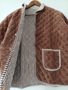 <b>Ladies</b> Western Premium Waterproof Quilted 100% Cotton Reversible Outdoor <b>Jacket</b> - Product Image 6