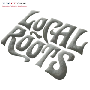 High Quality Men's Oversized <b>T</b>-<b>Shirt</b> 305Gsm Chenille with Laser Cut Edge Heavyweight Logo Printing Small Collar Blank Design - Product Image 2