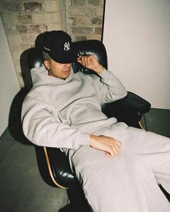Custom logo <b>Plain</b> <b>Tracksuit</b> for unisex Hoodie and Sweatpants Set Sweatsuits Blank Baggy Track Suit Manufacturer - Product Image 2