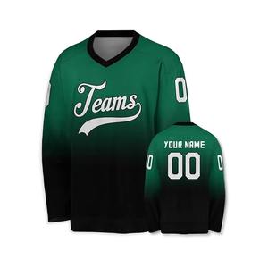 เสื้อฮอกกี้น้ำแข็งแบบกำหนดเอง ชุดทีมส่วนตัว เสื้อแฟนคลับแบบซับลิเมชั่น ขายดีที่สุด โพลีเอสเตอร์น้ำหนักเบา ระบายอากาศได้ดี ชุดกีฬา - Product Image 1