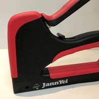 JY806 Professionelle Aluminium-Schnurklammerpistole für schwere Beanspruchung, einstellbar, für Holz, Rund- und Flachkabel/Drahtbefestigung