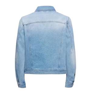 Chaqueta Vaquera con Logotipo Personalizado, Mangas Abiertas con Botones, Moda Urbana de Alta Calidad, Último Estilo, Chaqueta Vaquera Lavada para Hombre - Product Image 2