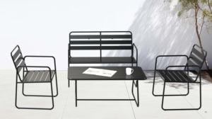 Silla Metálica para Exteriores, Estructura de Acero, Diseño Minimalista, Resistente al Agua, Muebles Duraderos - Product Image 2