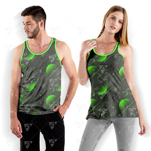 เสื้อกล้ามผู้ชายขายดี พิมพ์ลาย รักษ์โลก แห้งเร็ว ผลิตจากโพลีเอสเตอร์/คอตตอน สำหรับออกกำลังกาย ฝึกซ้อม คุณภาพสูง MOQ ต่ำ - Product Image 1