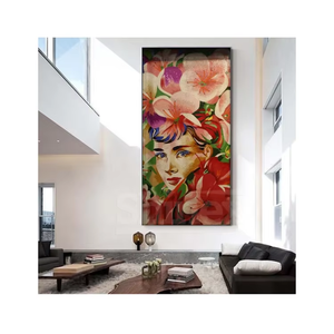 Mural de Mosaico de Vidrio Vibrante Cortado a Mano, 10 mm de Grosor, Resistente al Agua, Ecológico, Artístico, para Revestimiento de Paredes Interiores en Hogares y Hoteles - Product Image 1