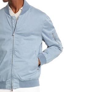 Chaquetas de nailon con logotipo personalizado para hombre, venta al por mayor, liso, bordado, satén rosa, color blanco, para invierno - Product Image 5