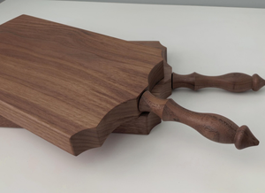 Tabla de Cortar de Madera de Nogal Marrón en Oferta, Ecológica y Duradera, Rectangular con Asa para Servir Charcutería y Frutas - Product Image 4
