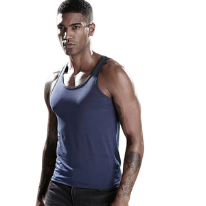 Custom <b>Men</b> Quick Dry Cotton Tank Top Summer Casual Fitness Gym Vest and Workout Muscle Bodybuilding <b>Singlet</b> - Product Image 1