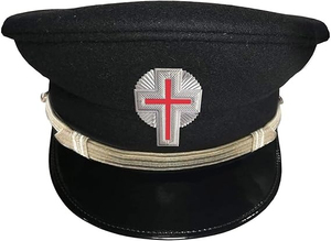 Gorra de fatiga de la Comandancia de los Caballeros Templarios de Calidad Premium 2026, bordada en metal dorado con motivos de viñedos, servicio OEM con MOQ - Product Image 2