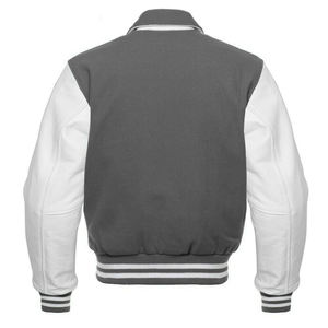 High Quality Winter Varsity Jacket for <b>Men</b> Breathable Canvas Polyester/Cotton Customized Color Letter Pattern OEM Service - Product Image 2