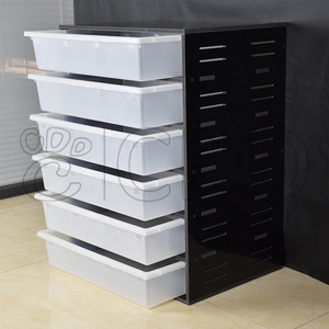 Système de rack pour reptiles en PVC classique moderne, facile à assembler, emballage plat, tailles personnalisées, bacs en plastique pour éclosion de geckos, respirant - Product Image 5