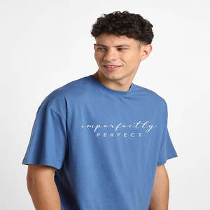 T-shirts pour hommes en coton biologique 100% de haute qualité Logo personnalisé 220 grammes de tissu tricoté Design vierge T-shirt uni en gros - Product Image 4