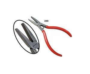 Pince à bec plat de 5 pouces en acier inoxydable de haute qualité pour la fabrication de bijoux (bracelets, colliers, bagues, boucles d'oreilles) - Product Image 2