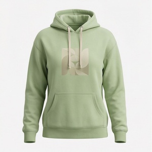 <b>Drop</b>-shoulder Winter Women's Customized Color Hoodies Custom Logo Front Position Wholesale High Quality Cotton Fleece - Product Image 1