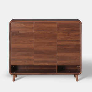 Elegante Mueble de Ratán Moderno con Puertas Estilosas, Mueble de Almacenamiento Versátil para Sala de Estar con Amplios Compartimentos Interiores - Product Image 1