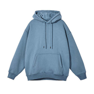 Sweat à capuche court et ample imprimé sur mesure, 100 % coton, molleton brossé French Terry 500 g/m², poids lourd, services OEM 2026 - Product Image 1