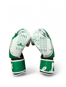 Best Quality Customized Logo Twins Leather <b>Boxing</b> <b>Gloves</b> With Hook & Loop Adjustable Straps Used For Kick <b>Boxing</b> Martial Arts - Product Image 3