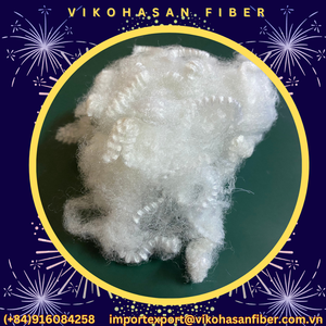 VIKOHASAN Fibra 15D HS Holow Siliconizada Blanca Reciclada Fiberfix para relleno de juguetes, almohadas, edredones, mantas, cojines, sofás y muebles - Product Image 5