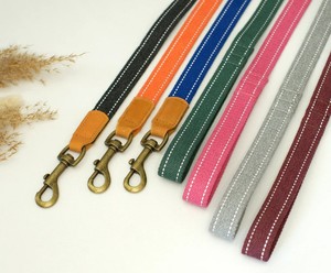 Laisse pour chien en coton, laisses pour chien à haute visibilité nocturne, laisse durable pour chiot, laisse personnalisée pour animal de compagnie avec - Product Image 1