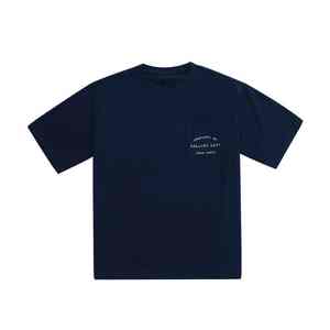 T-shirt pour homme en coton personnalisé à manches courtes, style tendance imprimé, col rond, coupe ample - Product Image 6