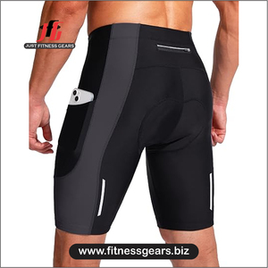 High Performance Eco-Friendly Breathable Spandex/Polyester <b>Cycling</b> <b>Shorts</b> Customizable Options Men-Padded Comfort Quick Dry - Product Image 2