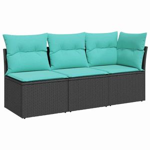โซฟาสวนหวายเทียมสีดำ ขนาด 67.72 x 24.41 x 27.17 นิ้ว - Product Image 2
