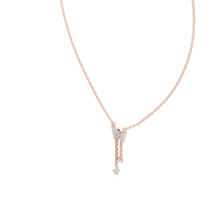 จี้เพชรทรงกลมทองคำ 14K สำหรับผู้หญิง |   การตั้งหมั้น |   เพชรที่เพิ่งเพาะเลี้ยง - Product Image 5