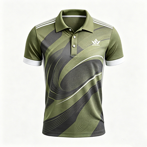 Custom Men's Black <b>Gold</b> Tennis Polo <b>Shirt</b> Short Sleeve Sublimated Moisture Wicking Polyester Breathable Regular Fit Sportswear - Product Image 4