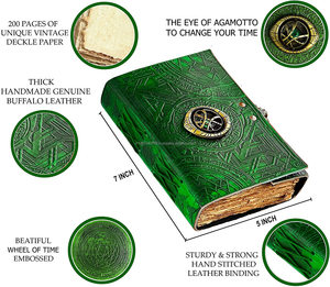 Carnet de croquis Vintage en cuir pour hommes et femmes, carnet d'écriture à reliure en cuir - Product Image 2