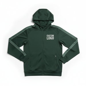 Polyester Training Hoodie Custom Logo Sports Jacket OEM ODM Manufacturer - Product Image 3