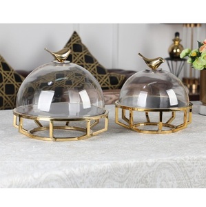 Modern Design Metal <b>Cake</b> <b>Stands</b> With Glass <b>Dome</b> Cover High Quality Round Dessert Display <b>Stand</b> Home Birthday <b>Cake</b> Supplies - Product Image 5