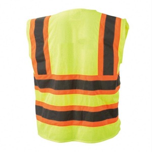 Gilet de sécurité personnalisable ANSI Classe 2 avec logo, imperméable, coupe-vent, grande taille, style décontracté, pour l'été et l'hiver, avec boutons décoratifs - Product Image 5