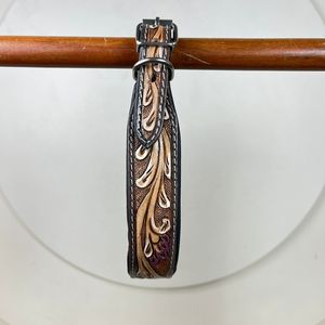 Nuevo logotipo personalizado, cuero mecanizado a mano, patrón Floral occidental personalizado, Collar para mascotas, Collar de perro con hebilla duradera de cuero genuino - Product Image 6