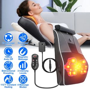 Massaggiatore Shiatsu 3D per Tutto il Corpo con Calore, Cuscino Massaggiante per Schiena, Collo, Vita, Braccia, Addome e Polpacci - Product Image 1