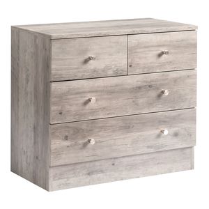 Comò Moderno in Rovere per Arredamento Casa, 4 Cassetti, Finitura Grigia per Camera da Letto, Appartamento, Soggiorno - Product Image 2