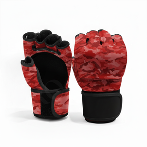 ถุงมือฝึกซ้อม MMA ลายพราง ออกแบบเองได้ ถุงมือครึ่งนิ้วสำหรับฝึกซ้อมมวย MMA ต่อสู้ ชกกระสอบทราย ฟิตเนส - Product Image 4