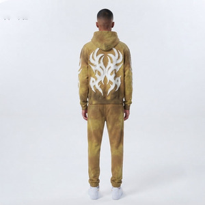 Trajes Deportivos con Capucha Huzaifa Products, Diseño Elegante y Moderno, Bordados, 100% Algodón, 400gsm, Ecológicos, con Efecto Desgastado por el Sol, Fabricación OEM - Product Image 5