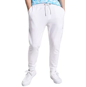 Pantalones deportivos de primera calidad con logotipo personalizado para hombre, pantalones elásticos de 100% algodón de alta calidad de cintura media para gimnasio, pantalones deportivos de lona de estilo informal - Product Image 1