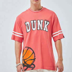 T-shirt en coton lourd 250 g/m² 100% pour hommes avec logo, t-shirt unisexe, impression 3D en mousse gonflée personnalisée pour hommes - Product Image 1