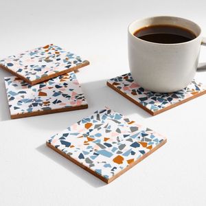 Best Selling Design Marble Coaster Stone Coaster Wood Marble Coaster Stone and Coaster Tea Place Mats At low factory Price - Product Image 1