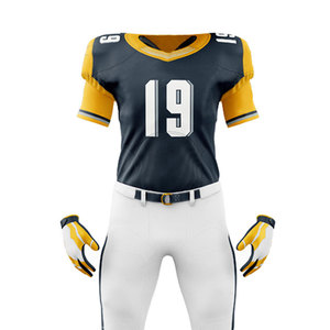 New Multi Color Uniform Set Breathable <b>Compression</b> Rubgy Club Teamwear American Football Uniform Sports Vintage Solid Color - Product Image 4